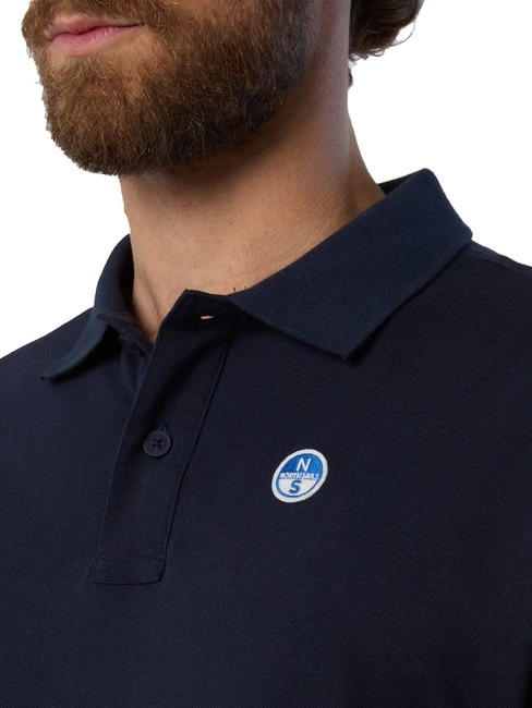 BASIC Kurzarm-Poloshirt aus Baumwolle Navy blau - Herren-Polo-Shirts/Herren-Polo-Shirt/Herrenpoloshirt/Herrenpoloshirts