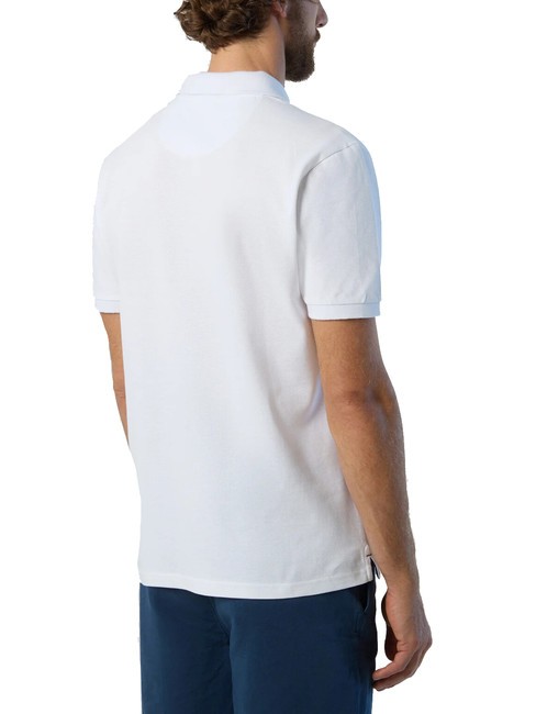 BASIC Kurzarm-Poloshirt aus Baumwolle Weiß - Herren-Polo-Shirts/Herren-Polo-Shirt/Herrenpoloshirt/Herrenpoloshirts