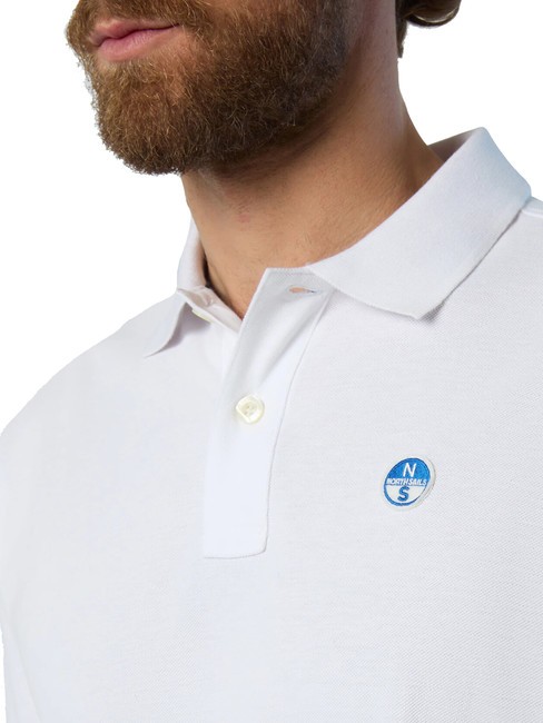 BASIC Kurzarm-Poloshirt aus Baumwolle Wei&szlig; - Herren-Polo-Shirts/Herren-Polo-Shirt/Herrenpoloshirt/Herrenpoloshirts