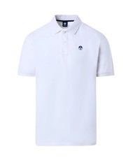 NORTH SAILS BASIC Kurzarm-Poloshirt aus Baumwolle Wei&szlig; - Herren-Polo-Shirts/Herren-Polo-Shirt/Herrenpoloshirt/Herrenpoloshirts - 4