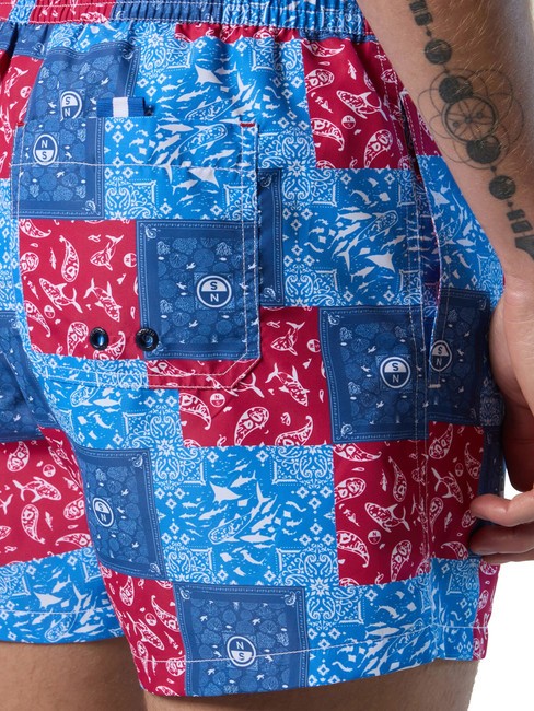 VOLLEY Bedruckter Boxer-Badeanzug Kombination 42 - Herrenbadehosen