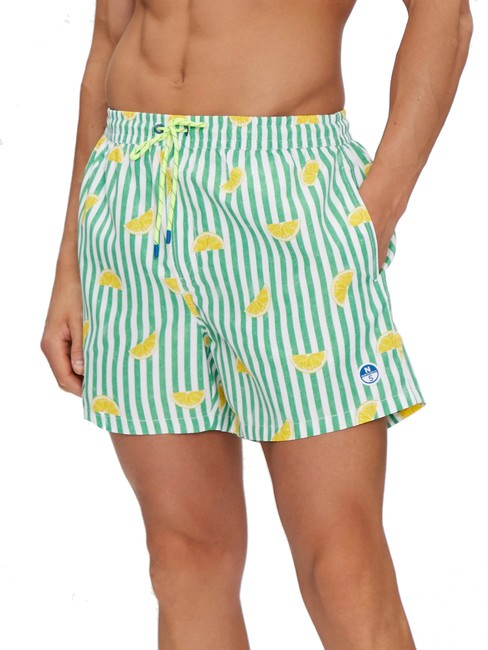 VOLLEY Bedruckter Boxer-Badeanzug Kombinationen 7 - Herrenbadehosen