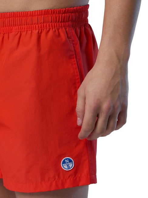 VOLLEY Boxer-Badeanzug mit Logo leuchtend orange - Herrenbadehosen