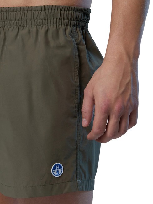 VOLLEY Boxer-Badeanzug mit Logo staubige Oliven - Herrenbadehosen