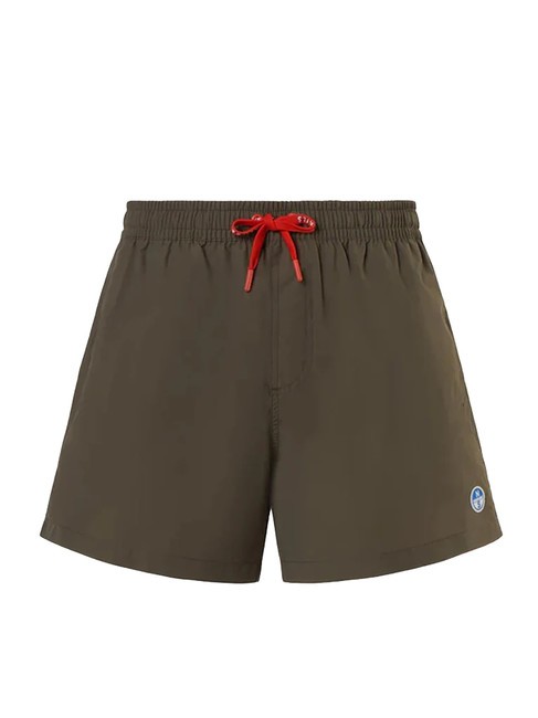 VOLLEY Boxer-Badeanzug mit Logo staubige Oliven - Herrenbadehosen