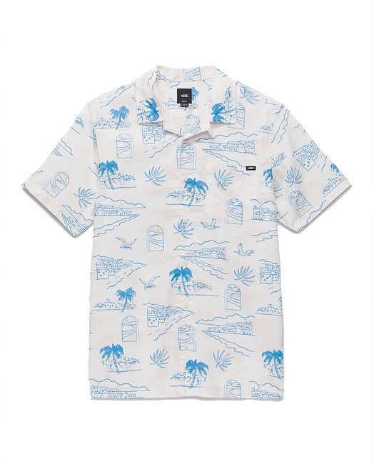 DAVISTA Kurz&auml;rmliges Baumwollhemd M&auml;usespeck - Herrenhemden