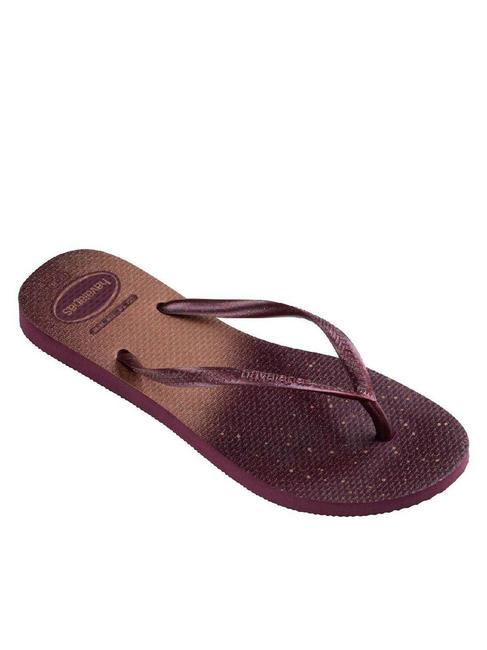 SLIM GLOSS Flip-Flops violetter Boden - Damenschuhe