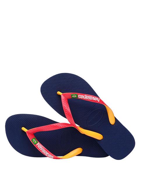 BRASIL MIX Flip Flops marineblau/rubinrot - Schuhe Unisex