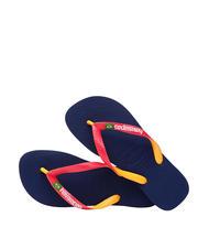 HAVAIANAS BRASIL MIX Flip Flops marineblau/rubinrot - Schuhe Unisex - 4