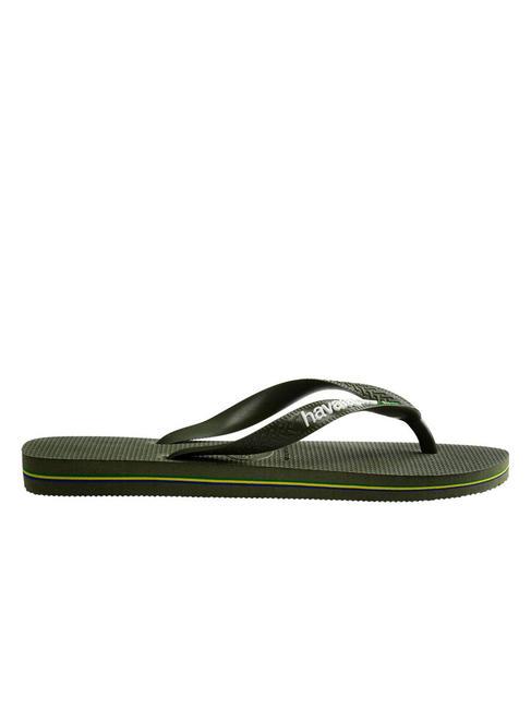 BRASIL LOGO Flip-Flops für Herren Grün Grün - Schuhe Unisex