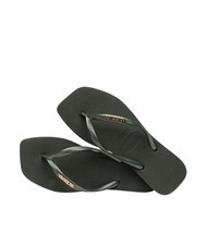 HAVAIANAS SQUARE LOGO Flip-Flops olivgrün - Damenschuhe - 4