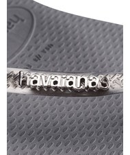 HAVAIANAS SLIM LOGO Flip Flops Stahlgrau - Damenschuhe - 4