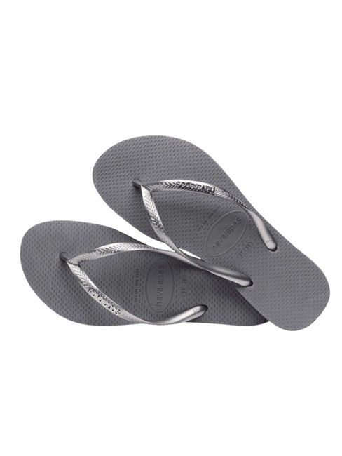 SLIM LOGO Flip Flops Stahlgrau - Damenschuhe