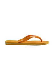 HAVAIANAS  BRASILIEN-LOGO-Flip-Flops Knallgelb - Schuhe Unisex - 2