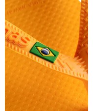 HAVAIANAS  BRASILIEN-LOGO-Flip-Flops Knallgelb - Schuhe Unisex - 4