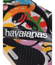 HAVAIANAS DISNEY STYLISH Flip Flops Beige/Schwarz/Blutorange - Schuhe Unisex - 4