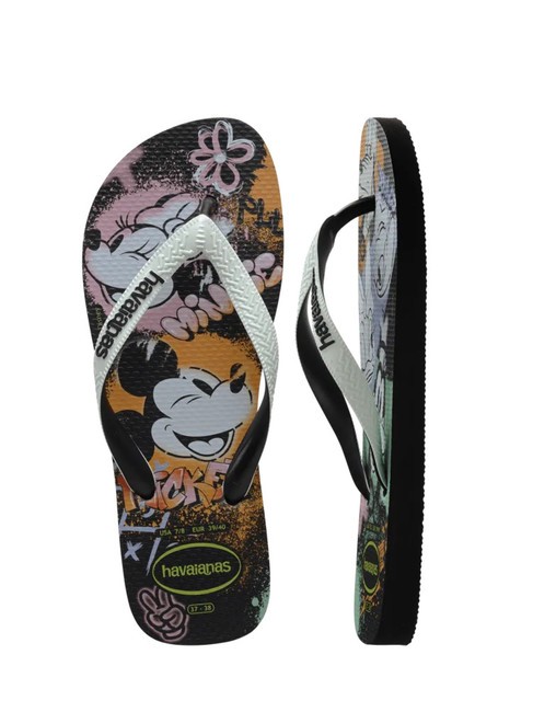 DISNEY STYLISH Flip Flops schwarz/weiß/schwarz - Schuhe Unisex