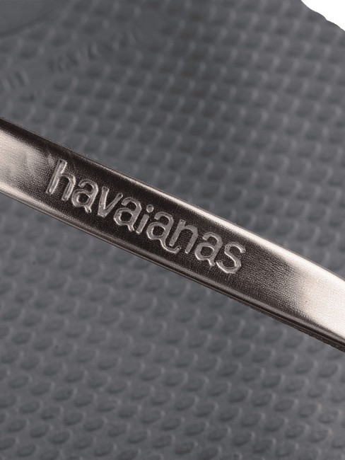 YOU METALLIC Flip-Flops aus Gummi Grauer Stahl/Metallic-Graphit - Damenschuhe