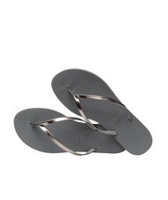 HAVAIANAS YOU METALLIC Flip-Flops aus Gummi Grauer Stahl/Metallic-Graphit - Damenschuhe - 4