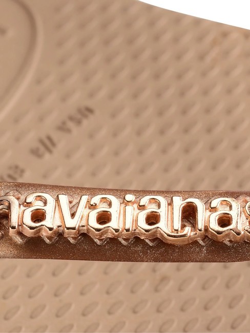 SLIM LOGO Flip Flops ros&eacute; / gold - Damenschuhe