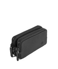 PIQUADRO BLACK SQUARE Mini-Clutch aus Leder - Tablettmappe &amp; Organizer