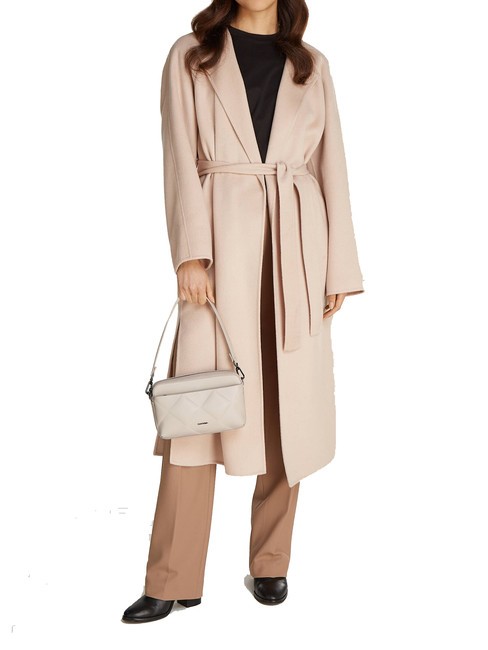 DIAMOND QUILT  Mini-Umh&auml;ngetasche mit Schultergurt grauer Morgen - Damentaschen