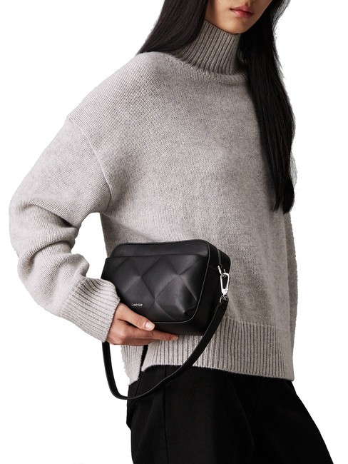 DIAMOND QUILT  Mini-Umhängetasche mit Schultergurt ck schwarz - Damentaschen
