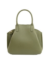 LESAC ALICE Lederhandtasche mit Schultergurt Olive - Damentaschen - 3