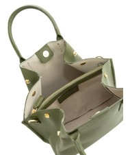 LESAC ALICE Lederhandtasche mit Schultergurt Olive - Damentaschen - 6