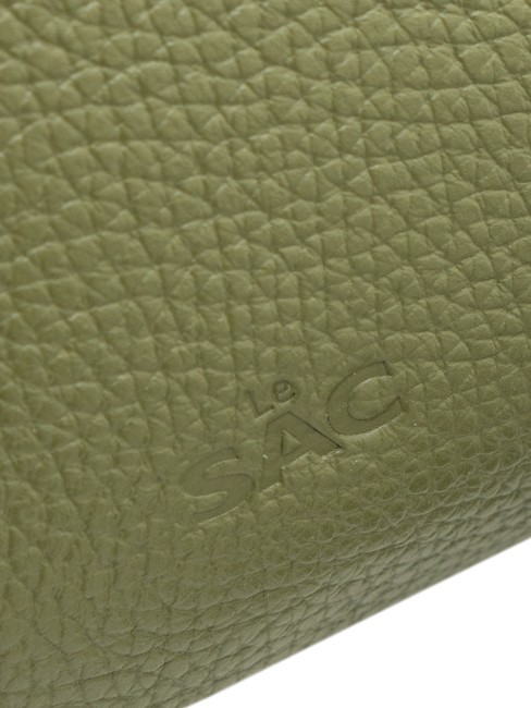 SIMONA Umhängetasche aus Tris-Dollar-Leder Olive - Damentaschen