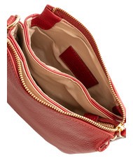 LESAC SIMONA Umhängetasche aus Tris-Dollar-Leder Rot - Damentaschen - 5