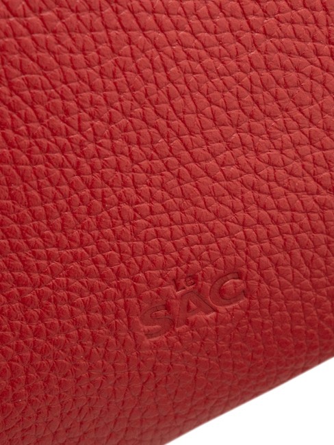 SIMONA Umhängetasche aus Tris-Dollar-Leder Rot - Damentaschen