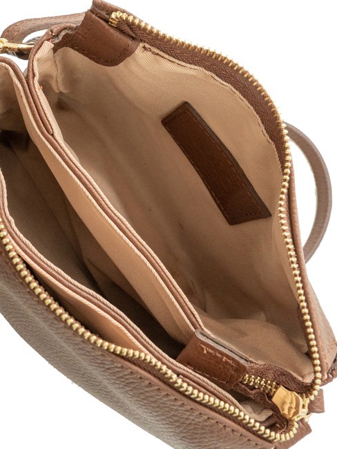 SIMONA Umhängetasche aus Tris-Dollar-Leder verbrannt - Damentaschen