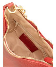 LESAC GIUDITTA Hobo-Tasche aus Leder mit Kette Rot - Damentaschen - 6
