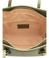 LESAC CHIARA Dollar-Shopper-Tasche aus Leder Olive - Damentaschen - 6