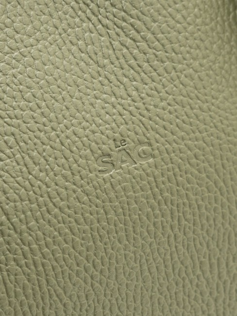 CHIARA Dollar-Shopper-Tasche aus Leder Olive - Damentaschen