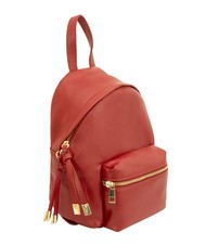 LESAC VANESSA Dollar-Rucksack aus Leder Rot - Damentaschen - 2