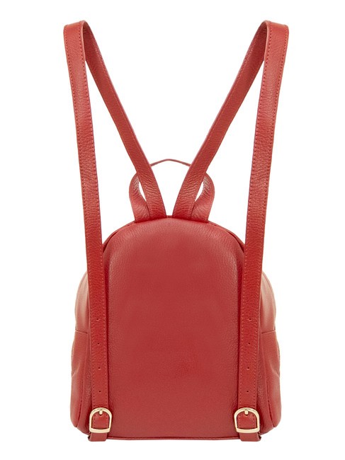 VANESSA Dollar-Rucksack aus Leder Rot - Damentaschen
