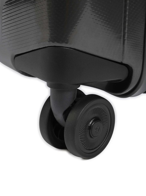 ATTRIX Erweiterbarer schlanker Kabinentrolley Anthrazit - Handgepäck