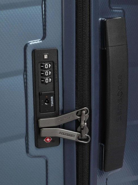 ATTRIX Extragroßer Trolley Stahlblau - Harte Trolleys