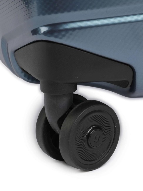 ATTRIX Extragroßer Trolley Stahlblau - Harte Trolleys