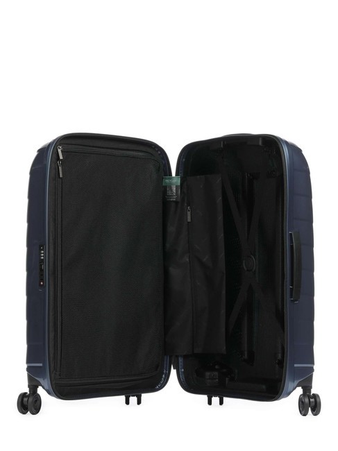 ATTRIX Mittelgroßer Trolley Stahlblau - Harte Trolleys