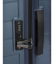 SAMSONITE ATTRIX Mittelgroßer Trolley Stahlblau - Harte Trolleys - 4