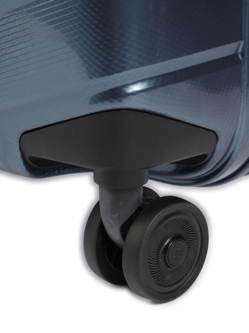 ATTRIX Mittelgroßer Trolley Stahlblau - Harte Trolleys