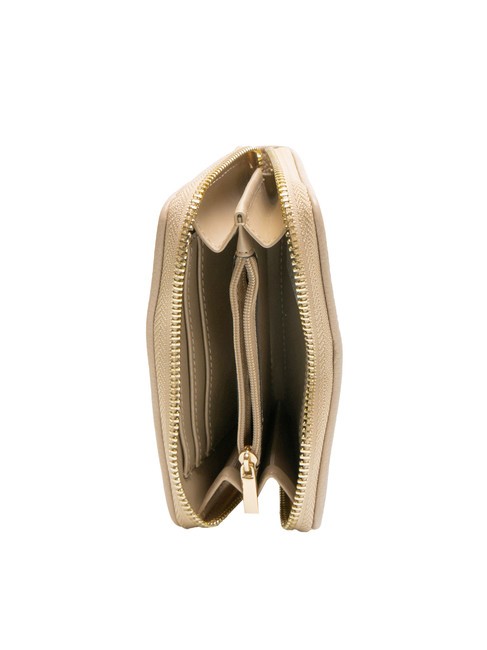 CLAIRE Kleine Geldbörse mit umlaufendem Reißverschluss Sand - Brieftaschen Damen