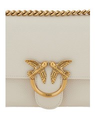 PINKO LOVE SOFT MINI Schulter-/Umh&auml;ngetasche Seide wei&szlig;-antikgold - Damentaschen - 4