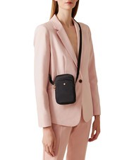 BORBONESE CLASSICA Mikrotasche mit Smartphone-Halterung dunkles Schwarz - Damentaschen - 4