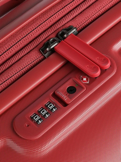 Trolley LOGODUCK+, gro&szlig;, erweiterbar mineralisches Rot - Harte Trolleys