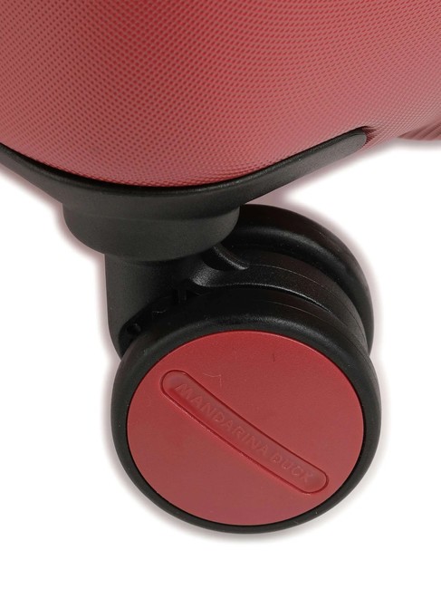 Trolley LOGODUCK+, gro&szlig;, erweiterbar mineralisches Rot - Harte Trolleys