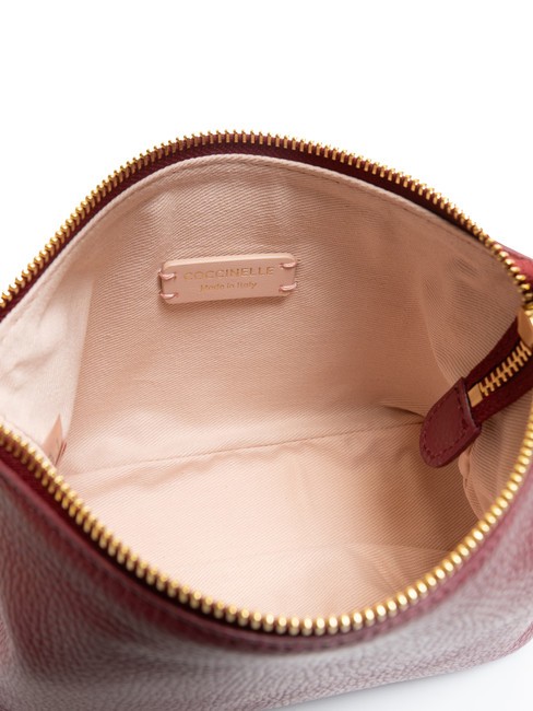 CHERRY Kleine Umh&auml;ngetasche aus Leder Granatrot - Damentaschen